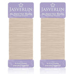 80pcs Blonde Hair Ties, Small Elastic Hairties for Women Toddler Girls Damage-free Gentle Ponytail Holders Non Breakage Elastics Rubber Bands No Crease 2mm (Nude Beige)