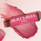 Burt's Bees Lip Tint Balm Stocking Stuffers Gifts, Long Lasting 2 in 1 Duo Tinted Balm Formula, Color Infused with Hydrating Shea Butter for a Natural Looking Buildable Finish, Petal Rose (2-Pack)