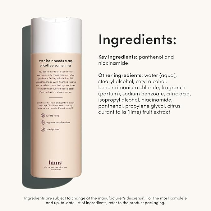 hims Thick Fix Conditioner - Hair Loss Conditioner With Niacinamide - Supports Hair Growth Treatment - Fresh Eucalyptus Grove, 2 pack, 6.4oz