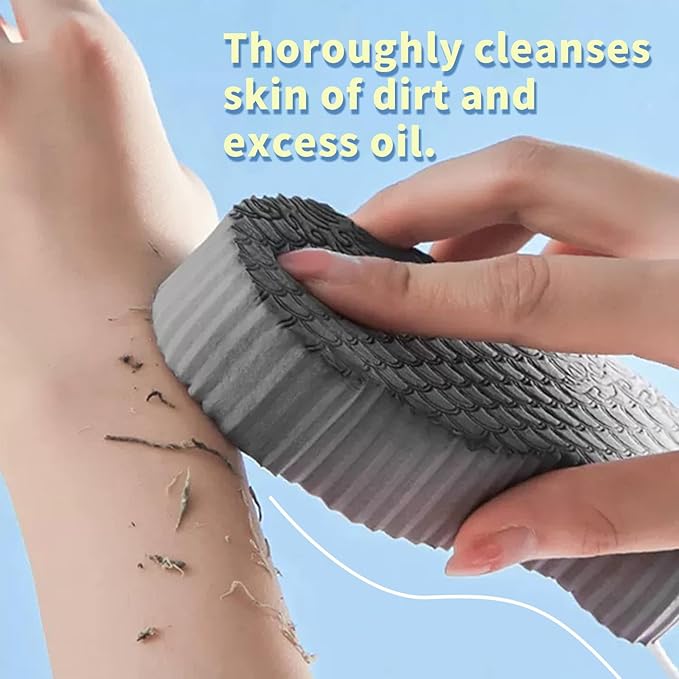 2024 Upgraded Soft Exfoliating Bath Sponges 4 Pcs, Gentle Exfoliating Body Scrub, Quick-Dry, Deep Cleansing, African Net Sponge, for All Skin Types