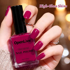 18ml Rose Red Nail Polish Large Volume Quick Dry Nail Polish, Long Lasting Shine, Fingernail Toenail Nail Art DIY Home Travel Nail Art Gift