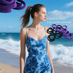 Large Stretch Thick Hair Ties for All Hair Types Seamless Glitter Hair Ponies Elastics Ponytail Holders Hair Scrunchies for Thick Hair Hair Accessories Women Girls 20-Pack