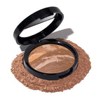 LAURA GELLER NEW YORK Award-Winning Baked Balance-n-Brighten Color Correcting Powder Foundation - Tan - Buildable Light to Medium Coverage - Demi-Matte Natural Finish