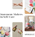 Spongelle Coconut Verbena Wild Flower Buffer Body Scrubber | Bath & Shower Loofah for Women | Exfoliator with Body Wash Infused Sponge | 14+ uses