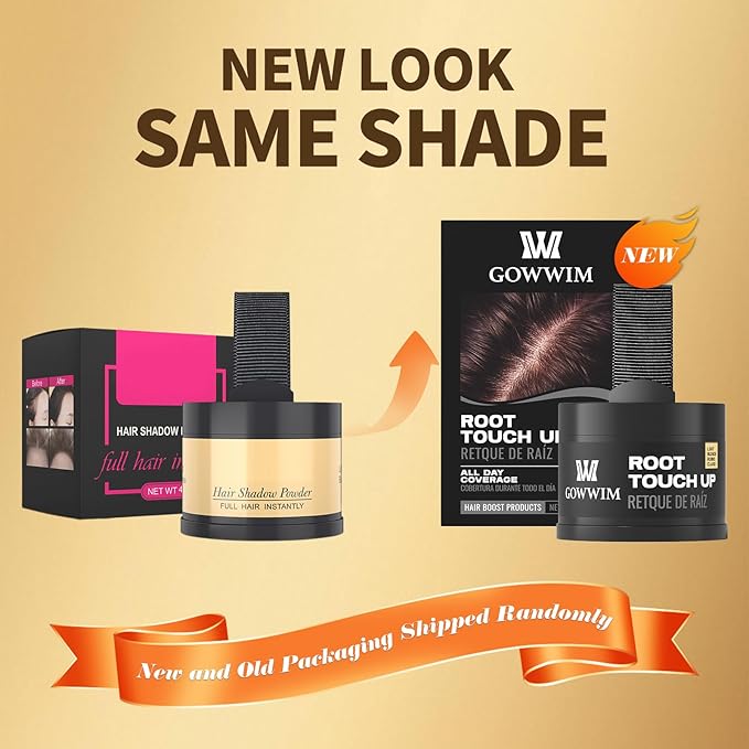 Gowwim Root Touch up Powder, Instantly Gray Hair Cover up Hairline Powder for Women & Men Waterproof and Sweatproof Root Cover Up Long-Lasting for Thinning & Loss Hair (Light Blonde1, 4g)