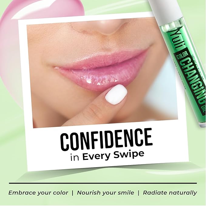 The Beauty Spy Yuli Color Changing Lip Oil | Hydrating Lip Gloss Korean | pH-Reactive Non Sticky Lip Gloss Formula With Argan Oil, Squalane, Shea Butter | Glass Shine Effect (Green Plum)