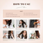 Travel Blow Dryer Brush in one, Dual Voltage 110V-240V Mini Hot Air Brush, Hair Trends Nano Titanium 2 Inch One Step Hair Dryer and Styler Volumizer Oval Shape