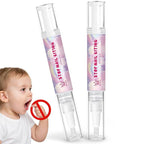 2 Packs Nail Biting Treatment for Kids Stop Biting Pens Prevention Thumb Sucking Deterrent Nail Polish Fast Dry Long Lasting Non Toxic Natural Nail Care Pen for Children Teens Adults Biters(10ML)