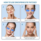Under Eye Patches (8 Pairs) - Revitalises and Refreshes Your Skin, Eye Masks for Eye Bags, Dark Circles, Wrinkles, Collagen Gel Pads, Relieves Pressure - Travel Essentials