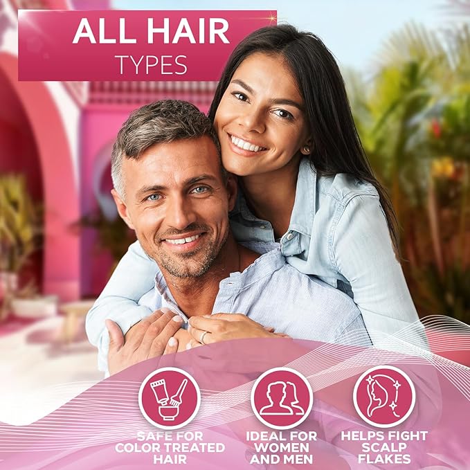 Apple Cider Vinegar Shampoo - Sulfate Paraben and Silicon Free Anti Dandruff Product for Women and Men - Deeply Moisturizing Formula - Dry Scalp Treatment for Oily Hair – Professional Grade Products