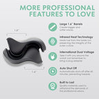 MINT Double Barrel Mermaid Hair Waver for Long Hair | Ionic Deep Waver Tool Creates Volume & Large Beach Waves | Wave Crimper Tool | Waving Iron with Adjustable Temperature