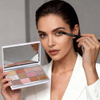 Highly Pigmented Chameleon Eyeshadow Palette, 12 Colors Sparkle Creamy Duo Chrome Multidimensional Eye Shadow Pallet, Long-Wearing Formula,easily blendable,Vegan & Cruelty Free (#02)