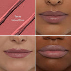 Thrive Causemetics Impact-FULL Smoothing Lipstick, Moisturizing Lip Makeup Essential with Vitamin E, Lightweight Creamy Lipstick for Women, Long Lasting, Vegan, Shade Ilene (Natural Rose)