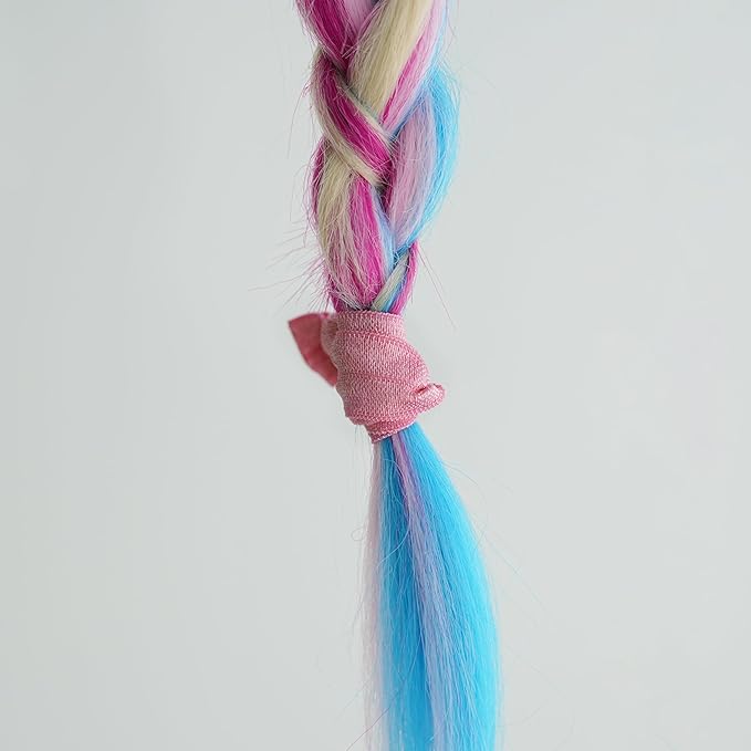 MEEDEE 100 Pack Rosy Mauve Color Hair Ties For Women No Crease Soft Elastic Ribbon No Damage Pink Hair Ties Knotted Ouchless Hair Ribbon Yoga Hair Ribbons Elastic Bracelets