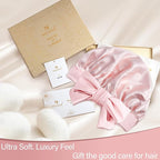 Silk Bonnet for Women 100% Mulberry Silk Sleep Cap 22 Momme Double Layer Hair Wrap for Curly Short Long Hair