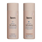 hers Full Volume Shampoo & Conditioner Set - Volumizing Shampoo and Conditioner for Women with Biotin - Adds Lightweight Volume, Shine & Bounce - Coastal Cedar Citron - 2 x 6.4 fl oz