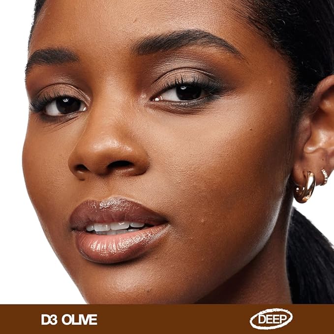 about-face THE PERFORMER Skin-Focused Foundation D3Olive – Medium Coverage, Long-Wear, Breathable & Buildable Base – Clean, Vegan, Hydrating Formula with Blue Agave & Chlorella – 1.08oz