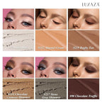 Neutral Brown Eyeshadow Stick Makeup 6PCS Set, Metallic Shimmer Matte Cream Eye Shadow Eyeliner Brightener Pencil Crayon - BROWN LATTE
