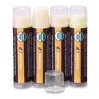 Earth's Daughter USDA Organic Lip Balm Stocking Stuffers 4-Pack Citrus Flavor - Beeswax, Coconut Oil, Vitamin E - Best Lip Repair Chapstick for Dry Cracked Lips.
