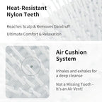 Paddle Hair Brush for Women-Detangling Cushion Brush with Soft Ball-Tip Bristles,Anti-Static Wide Brush for Wet Dry Hair,Smooth Comfortable Scalp Care