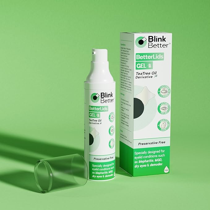 BetterLids Eyelid Cleansing Gel – Gentle Centella & Tea Tree Extract Cleanser – Refreshes & Cleanses for Daily Eyelid Care – Preservative-Free – 1.06 oz