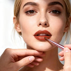 3 Pack Lip Brush for Lipstick Retractable Lip Brushes Double-Ended Lips Makeup Brushes with Lid for Lipstick Lips Gloss