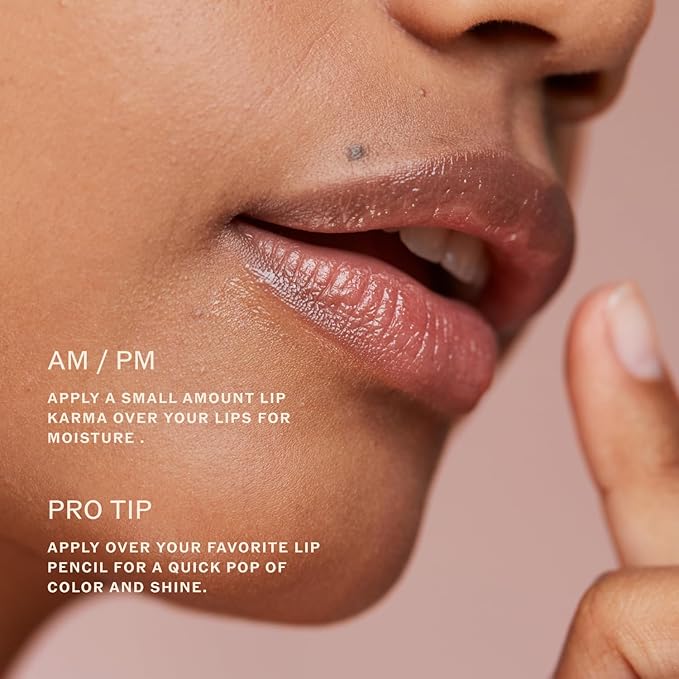 Sahajan Lip Karma Chai | Nourishing Lip Balm with Argan Oil, Castor Oil, Vitamin E | Clean Ayurvedic Hydrating Lip Balm | Softens, Smooths, Soothes Chapped Dry Lips, Lasting Moisture | 0.4 fl oz