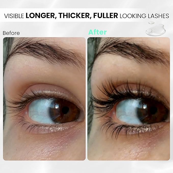 Lash Serum, Eyelash Growth Serum with Advanced Formula, Eyelash Enhancing for Longer Thicker and Fuller Looking Lashes, Vegan & Cruelty-Free for Sensitive Eyes (5mL)