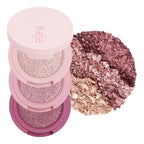 Kaja Beauty Bento Collection - Bouncy Eyeshadow Trio | Plum Rosy Tones, Travel Size, 01 Rosewater, 2019 Allure Best of Beauty Award, 0.03 Oz