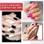 CANNI 9ml Hema-Free Gel Nail Polish Set- 6Pcs White Black Burgundy Red Purple Nude Colors Gel Polish Kit, Soak Off LED Nail Gel Manicure Kit DIY at Home Salon Gifts for Women Girls