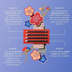 rephr The Core Eye Set – 4 Natural Goat Hair Makeup Brushes for Blending, Shading, Detail & Crease, Handmade in Kumano, Japan