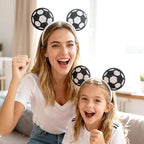 Game Day Fans Headbands for Women&Men, Glitter Ball Sports Hairbands, Sports Themed Hair Accessory, Team Party Favor