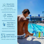 TRISWIM Chlorine Removal Body Wash & Swim Shampoo Set 8.5 fl oz Each | Complete Swim Care Kit with Aloe Vera, Pro-Vitamin B5, and Chamomile | Ideal for Hydrating Skin and Revitalizing Hair Post-Swim