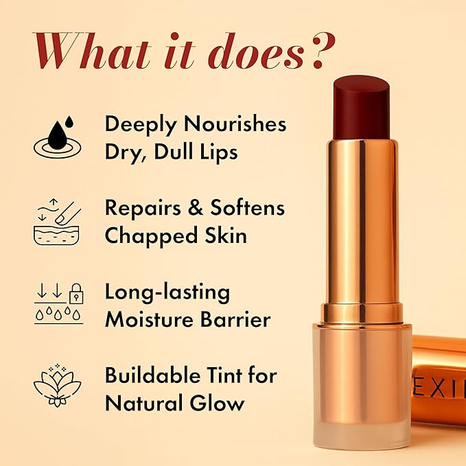 Tinted Lip Balm – Hydrating Lip Tint with Cold-Pressed Oils, 10% Squalane & Ceramides – Natural Color, Moisturizing Lip Butter for Soft Lips – Clean, Non-Toxic Lip Care for Women – 001 WN