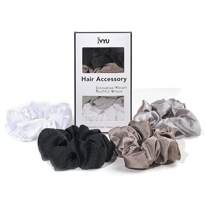 Hair Scrunchies for Women - Hair Ties No Damage Both for Thick Hair or Thin Hair Curl Hair No Crease Scrunchies Ponytail Holder No Hurt Your Hair
