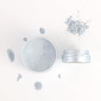 Ultra-Fine Silver Makeup Metallic Powder, Silver Metallic Chrome Powder For Face & Body Paint with Mixing Liquid, SFX Makeup Kit For Halloween Costume Cosplay, Full Coverage Face Painting Kit