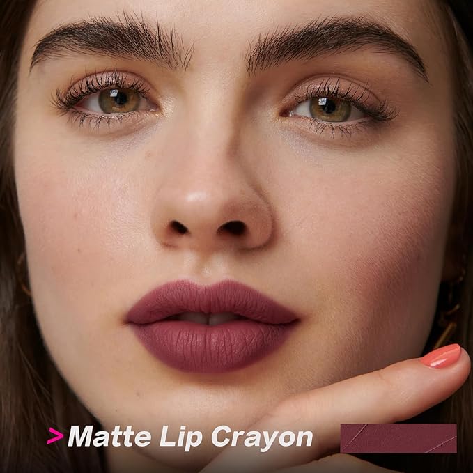 FOCALLURE Ultra Chic Lipstick,Rich Vitamin E Lip Crayon,Lightweight Color without Drying or Fading,Long Lasting Waterproof Lips Makeup,STUDDED KISS