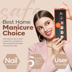 modelones Brown Nail Polish Set 6 Colors, Nude Burgundy Glitter Fall Winter Quick Dry Mini Nail Lacquer Kit Dark Red Nail Art DIY Home Salon Nail Art Manicure Gifts for Women Girls