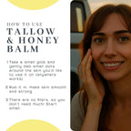 Vanman's Tallow and Honey Balm (2 Pack) - Tallow Face Moisturizer with Pure Grass-Fed/Finished Beef Tallow for Skin and Essential Oils, Organic Raw Honey and Beeswax, Cold Pressed Olive Oil - 2 oz