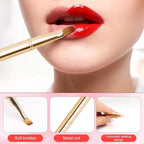 3 Pack Lip Brush for Lipstick Retractable Lip Brushes Double-Ended Lips Makeup Brushes with Lid for Lipstick Lips Gloss