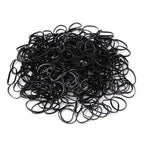 3200 Pcs Elastic Rubber Bands Small Hair Ties Hair Rubber Mini Hair Bands Hair Elastics Tiny Soft Holder Ponytails for Girls (Clear and Black)