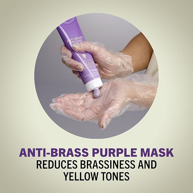 Schwarzkopf Keratin Blonde Anti-Brass Purple Mask, 5 fl oz, Helps Strengthen Hair, Bond Enforcing Care, Tones Brassiness & Yellow Tones, Adds Hydration, For Bleached, Highlighted & Blonde Hair Types