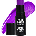 Blue Squid PRO Purple Face Paint Stick - Waterproof Body Paint for Adults & Kids Colored Eye Black Baseball, Eyeblack Softball -Hypoallergenic Twist-Up Non-Toxic Makeup Stick for Cosplay, Sports & SFX