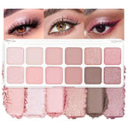 AMY'S DIARY 12Color Light Pink Purple Eyeshadow Palette, Long-Lasting, and Highly Pigmented. Elevate Your Eye Makeup– Unleash Your Unique Style (07#)