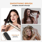 5 in 1 Hair Dryer Brush Set,Professional Negative Ionic Hot Air Styler, Air Curling Wrap Styler,Detachable Blow Dryer Brush With Auto Wrap Curlers,Hair Styling Tools For Straight/Curl/Drying/Smoothing