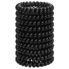 JessLab Spiral Hair Ties for Women, 10-Pack Traceless No-Damage Ponytail Holders, Coils Hair Bands for Girls, Assorted Colors
