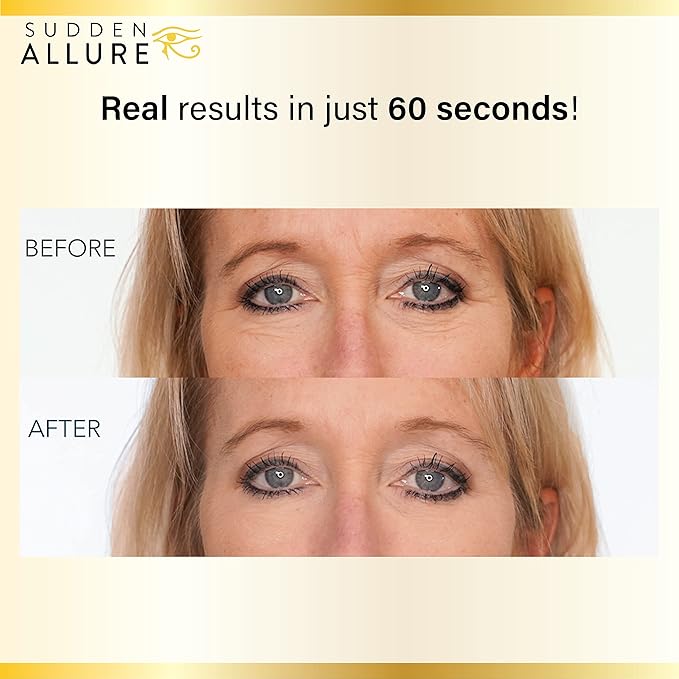 Sudden Allure Instant Face Lift Serum – Erase Under Eye Bags & Wrinkles in 60 Seconds - Firming Face & Eye Serum Cream - Instantly Tighten & Reduce Eye Bags & Crows Feet | Made in USA (10 ml, 3 Pack)