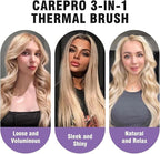 zavarea Thermal Brush, 1.5 Inch Heated Round Curling Brush, 800M Negative Ions Ceramic Stylers for Less Frizz, 4 Temp Set, Dual Voltage for Travel, Easy Use Boosts Shine