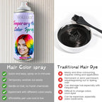 White Hair Spray Color Temporary, Hair Color Spray 1-Day Hair Dye Colored for Kids Women Men, Hair Wax Color Washable, Hair Paint Halloween Fast-Drying 4.06 Fl Oz