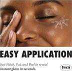 Fazit Makeup Patches - Snowflake Eye Rays - Glow Up Make-Up Patches - Cute Glitter Makeup Accessories for Women - Cosmetic Glitter for Face